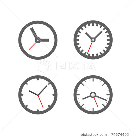 Different clocks collection isolated on white background Different clocks collection isolated on white background 74674493