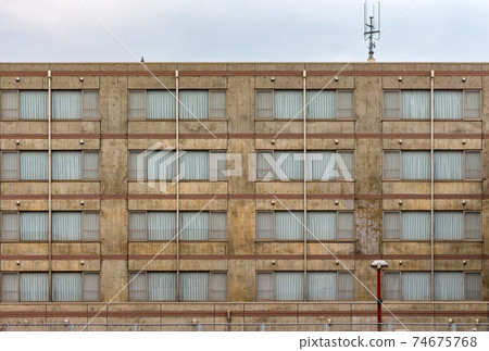 Symmetrical apartment block, Kanazawa, Japan. Symmetrical apartment block, Kanazawa, Japan. 74675768