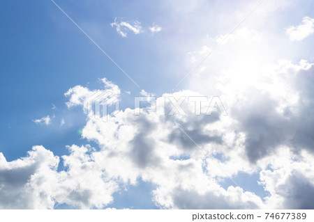 Blue sky cloud background material image Blue sky cloud background material image 74677389