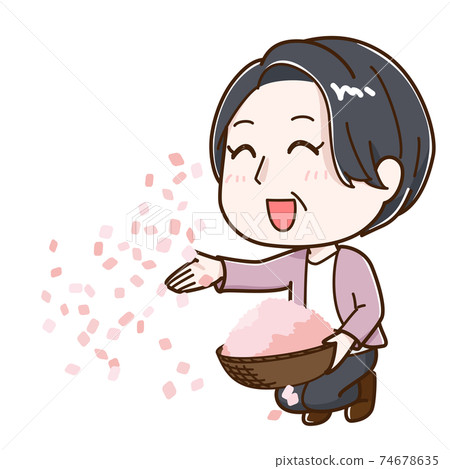 撒五彩紙屑的女高級 撒五彩紙屑的女高級 74678635