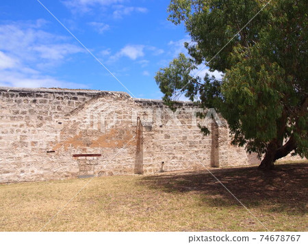 Perth Old Fremantle Prison Beautiful exterior wall Perth Old Fremantle Prison Beautiful exterior wall 74678767