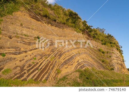 Izu Oshima geological formation important section Baumkuchen Izu Oshima geological formation important section Baumkuchen 74679140