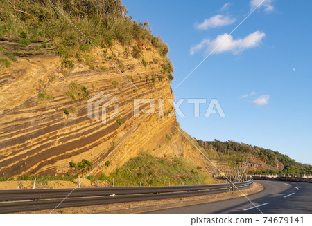 Izu Oshima geological formation important section Baumkuchen 74679141