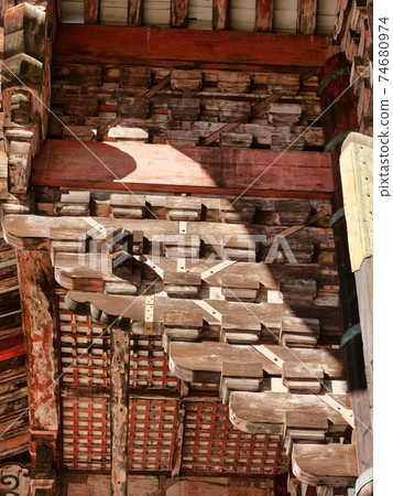 Architectural style of the Great Buddha Hall at Todaiji Temple 74680974