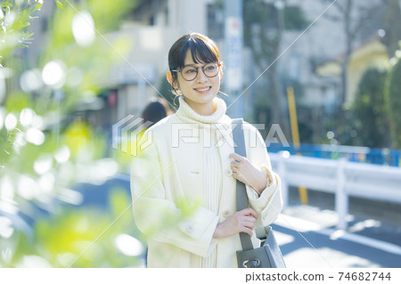 Woman in coat Woman in coat 74682744