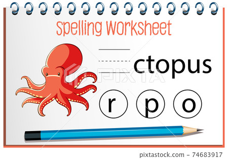 Find missing letter with octopus 74683917
