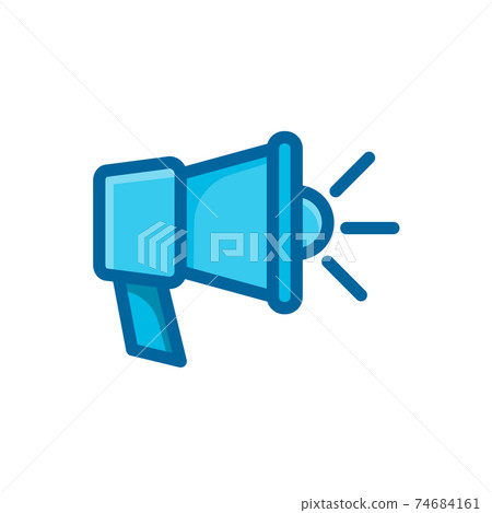 megaphone hiring requirement icon vector illustration isolated on white background 74684161