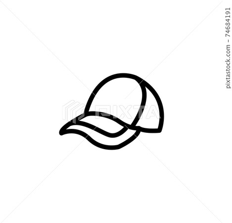 cap casual line icon vector illustration 74684191