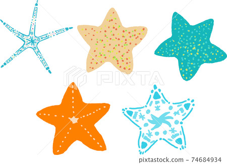 簡單,美麗,可愛的手寫海星套裝 簡單,美麗,可愛的手寫海星套裝 74684934