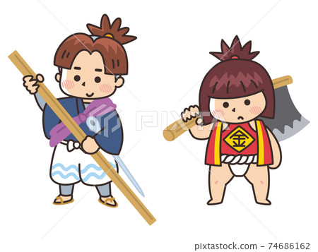 一石和金太郎的日本民間故事 74686162