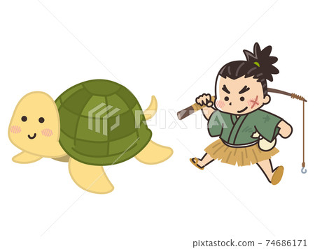 浦島太郎與烏龜日本民間故事 74686171