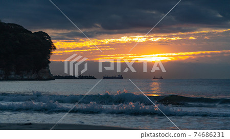 開普龍谷岩間海灘日出 開普龍谷岩間海灘日出 74686231