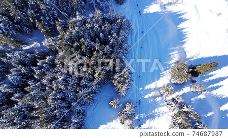 Active recreation of people in the mountains. Active recreation of people in the mountains. 74687987