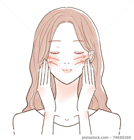 女人舉起她的臉 女人舉起她的臉 74689160
