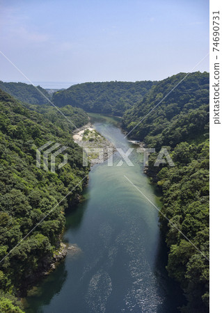 Abo River under the eyes of Matsumine Ohashi Abo River under the eyes of Matsumine Ohashi 74690731