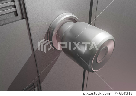 Doorknob (aluminum door / 3DCG) Doorknob (aluminum door / 3DCG) 74698315