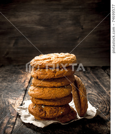 Oat fresh cookies . Oat fresh cookies . 74699577