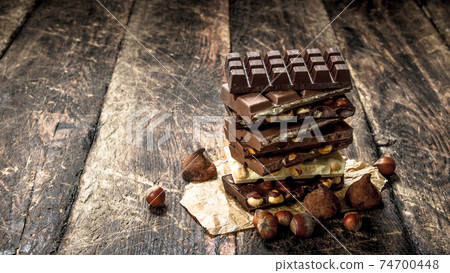 Different types of chocolate. Different types of chocolate. 74700448