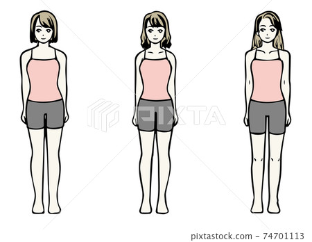 骨骼診斷3種體形插圖內衣Ver。（直波自然） 74701113