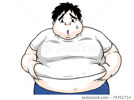 Fat obesity, fat, metabolic syndrome, adult... - Stock Illustration ...