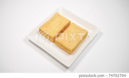 Atsuage white background Atsuage white background 74702704