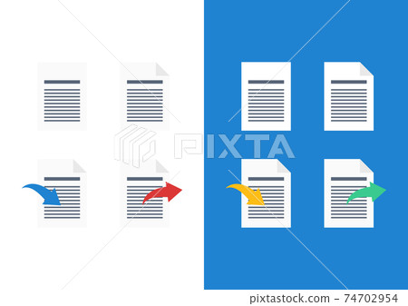 Document / writing illustration material Document / writing illustration material 74702954