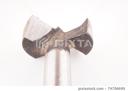 metal drill on a white background metal drill on a white background 74706699