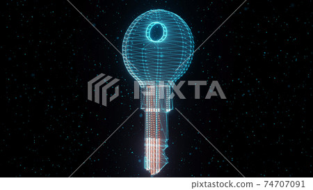 Digital Key Hud Hologram - Stock Illustration [74707091] - PIXTA