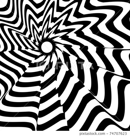 Swirl hypnotic black and white spiral. Monochrome abstract background. Vector flat geometric illustration.Template design for banner, website, template, leaflet, brochure, poster. Swirl hypnotic black and white spiral. Monochrome abstract background. Vector flat geometric illustration.Template design for banner, website, template, leaflet, brochure, poster. 74707623