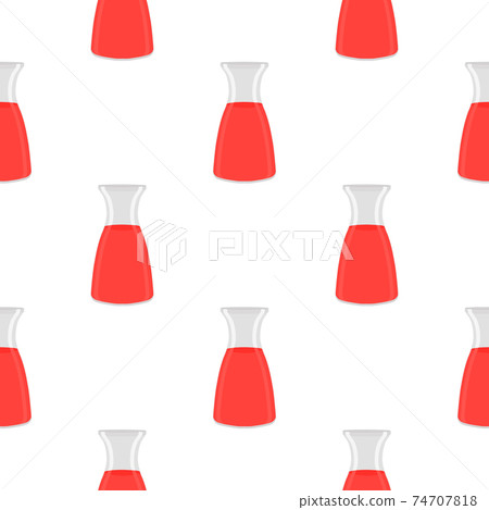 Illustration on theme big colored lemonade in glass jug 74707818