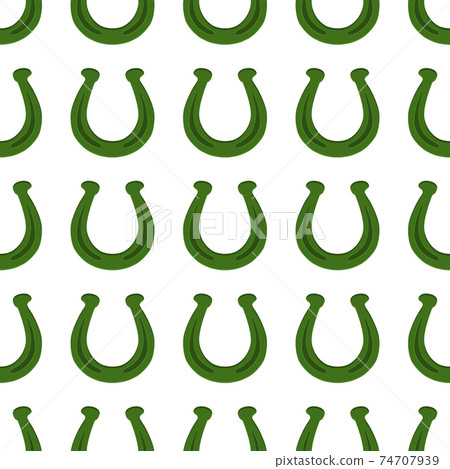 Illustration on theme Irish holiday St Patrick day, seamless horseshoes Illustration on theme Irish holiday St Patrick day, seamless horseshoes 74707939