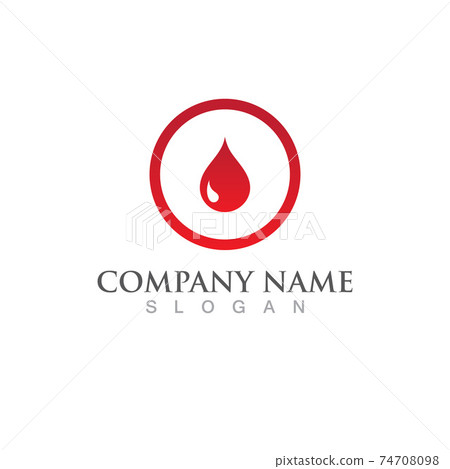 Blood drop logo vector illustration Blood drop logo vector illustration 74708098