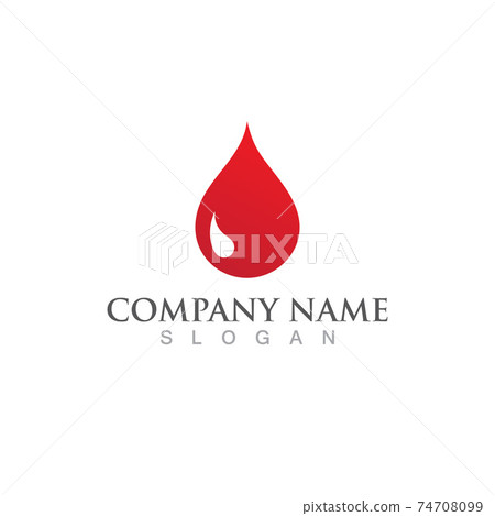 Blood drop logo vector illustration Blood drop logo vector illustration 74708099