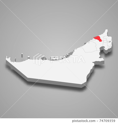 Umm Al Quwain emirate location within United Arab Emirates 3d ma Umm Al Quwain emirate location within United Arab Emirates 3d ma 74709359