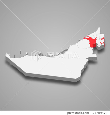 Sharjah emirate location within United Arab Emirates 3d map Sharjah emirate location within United Arab Emirates 3d map 74709370
