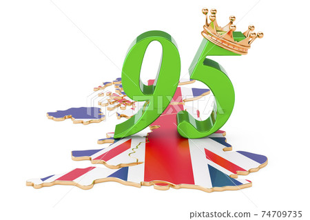 UK Queen's Anniversary 95 concept, 3D rendering UK Queen's Anniversary 95 concept, 3D rendering 74709735