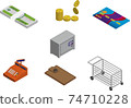 Vector image of finance and commerce 74710228