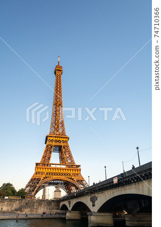 The Eiffel Tower in Paris The Eiffel Tower in Paris 74710366