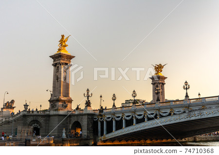 Pont Alexandre III bridge in Paris Pont Alexandre III bridge in Paris 74710368