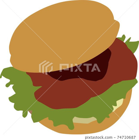 Teriyaki chicken burger Teriyaki chicken burger 74710687