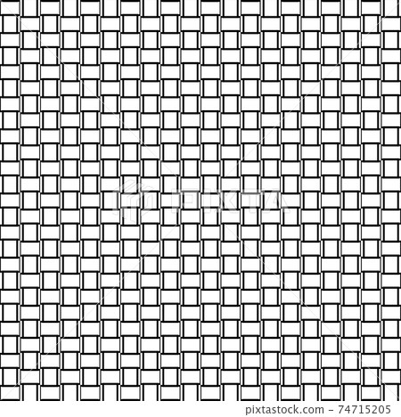 Abstract geometric black and white seamless pattern for web page, textures, card, poster, fabric, textile. Monochrome graphic repeating design. Modern minimalist stylish squared ornament. 74715205