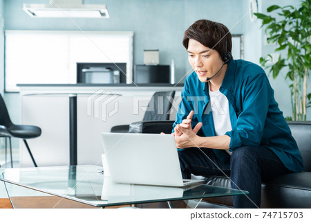 男士生活遠程辦公遠程辦公生活方式 74715703