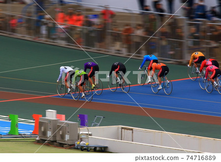 Bicycle race track Bicycle race track 74716889