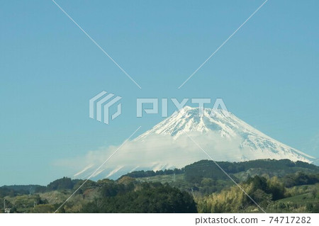 Fuji seen from the Shinkansen 74717282