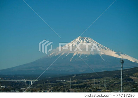 Fuji seen from the Shinkansen Fuji seen from the Shinkansen 74717286