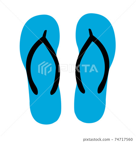 flip flops icon on white background. sandals traveling equipment sign. flat style. slippers flip flops symbol. flip flops icon on white background. sandals traveling equipment sign. flat style. slippers flip flops symbol. 74717560