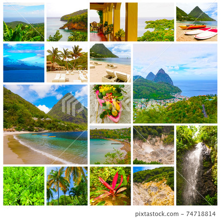 Beautiful Saint Lucia, Caribbean Islands 74718814