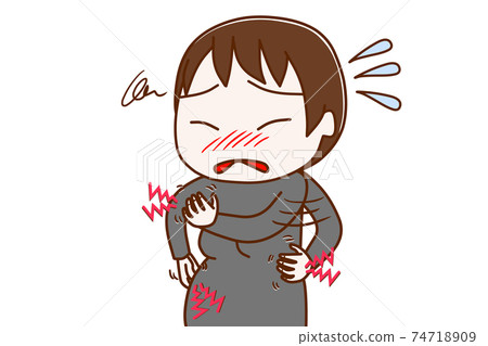 全身乾燥且發癢的孕婦 全身乾燥且發癢的孕婦 74718909
