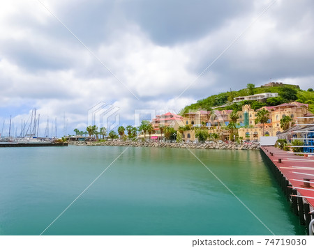 Marigot city, St. Martin Island 74719030