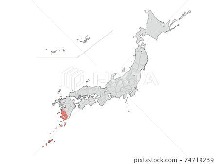 日本地圖 日本地圖 74719239